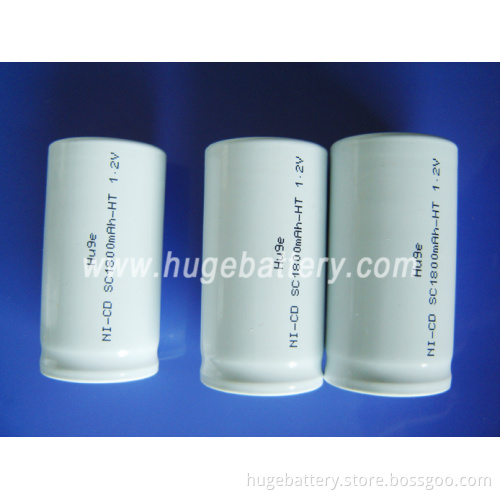 High Temperature Battery Sc NiCd Rechargeable Battery